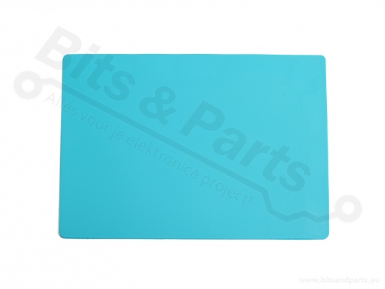 Silicone work mat 34cm x 23cm x 5mm blue